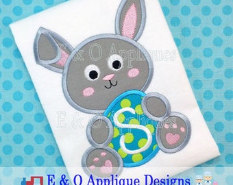 Bunny Egg Applique Design - Bunny Applique Design - Easter Applique Design - Easter Embroidery Design - Egg Applique Design - Digital Design