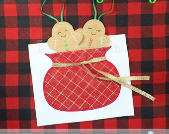 ITH Santa Sack Pocket Embroidery Design - Christmas In The Hoop Design