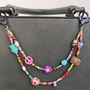 Colour Purse Charm Chain, HandBag Charm Chain, Purse Accessory,Handbag Charm, Bag Strap Chain, Handbag Decoration, Fashion Gift for Her