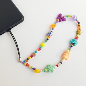 Phone charm, beaded handmade phone strap for cell phone, Mobile Phone Wristlet, Phone Wrist Strap, unique phone cord, gift for her, cord