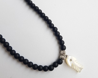 man jewelry male necklace, mens jewelry necklaces beaded pendant boho necklace for man, Minimalist Long Necklace, Bead Long Necklace gift