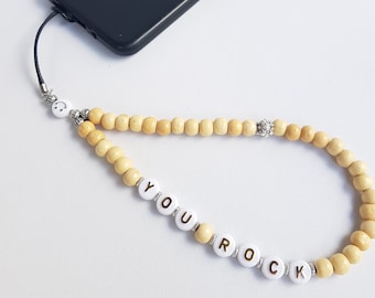 hout mobiele telefoon schoudertasje, telefoon charme, telefoon ketting, telefoon polsbandje, telefoonriem, telefoonsnoer, universeel voor iedereen, cadeau voor haar, kerstcadeau