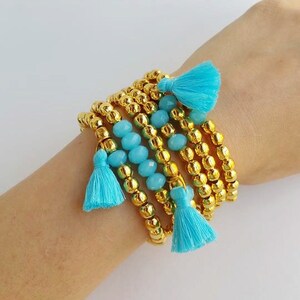 Braccialetti spessi in oro e argento da donna, impilabili, non si
