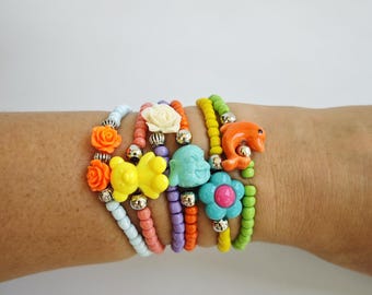 beach Girl Bracelet - Party favor - baby girl bracelets - Girls Jewelry - Little Girl Jewelry - Girls Bracelets - baby girl bracelets - boho