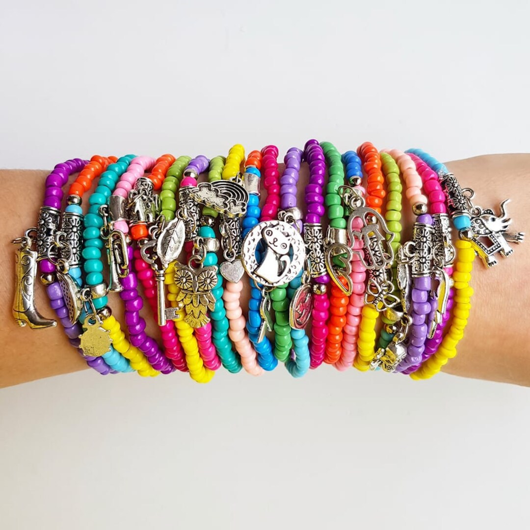 Bulk Bracelets Set Frienship Gift Beaded Bracelet Stretch Bracelet