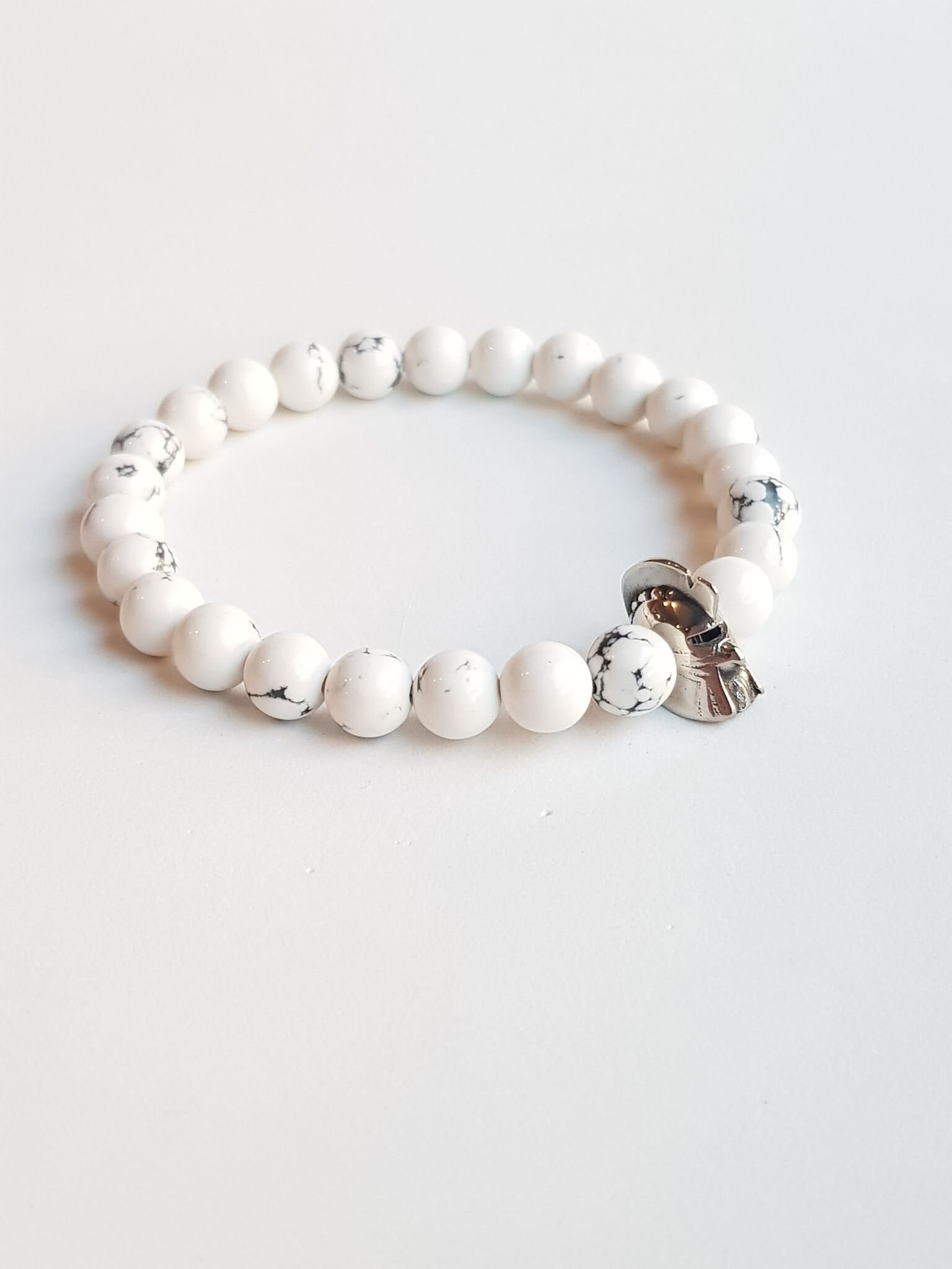 warrior jewelry, summer jewelry, christmas gift, best gift, stone bracelet, beaded bracelets, yoga bracelet, stretch bracelet, white jewelry