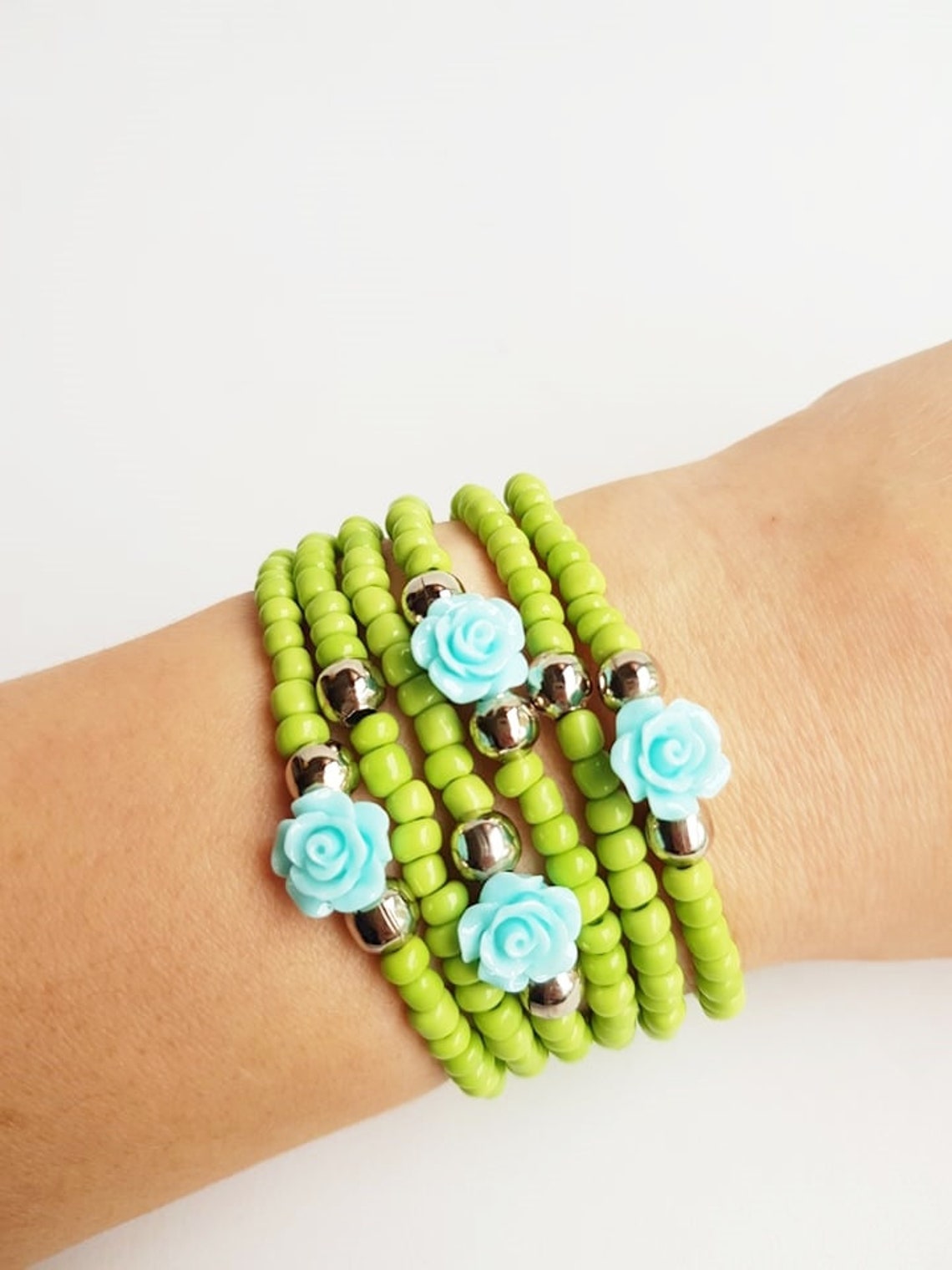 Green Girl Bracelet - Toddler Gift - Baby Girl Bracelet - Girls Jewelry ...