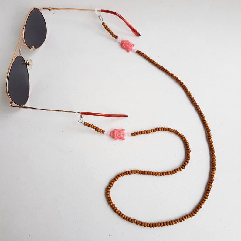 beaded glass strap boho chain glasses beaded strap sunglasses holder glass cord buddha sunglasses sunglasses cord wooden strap