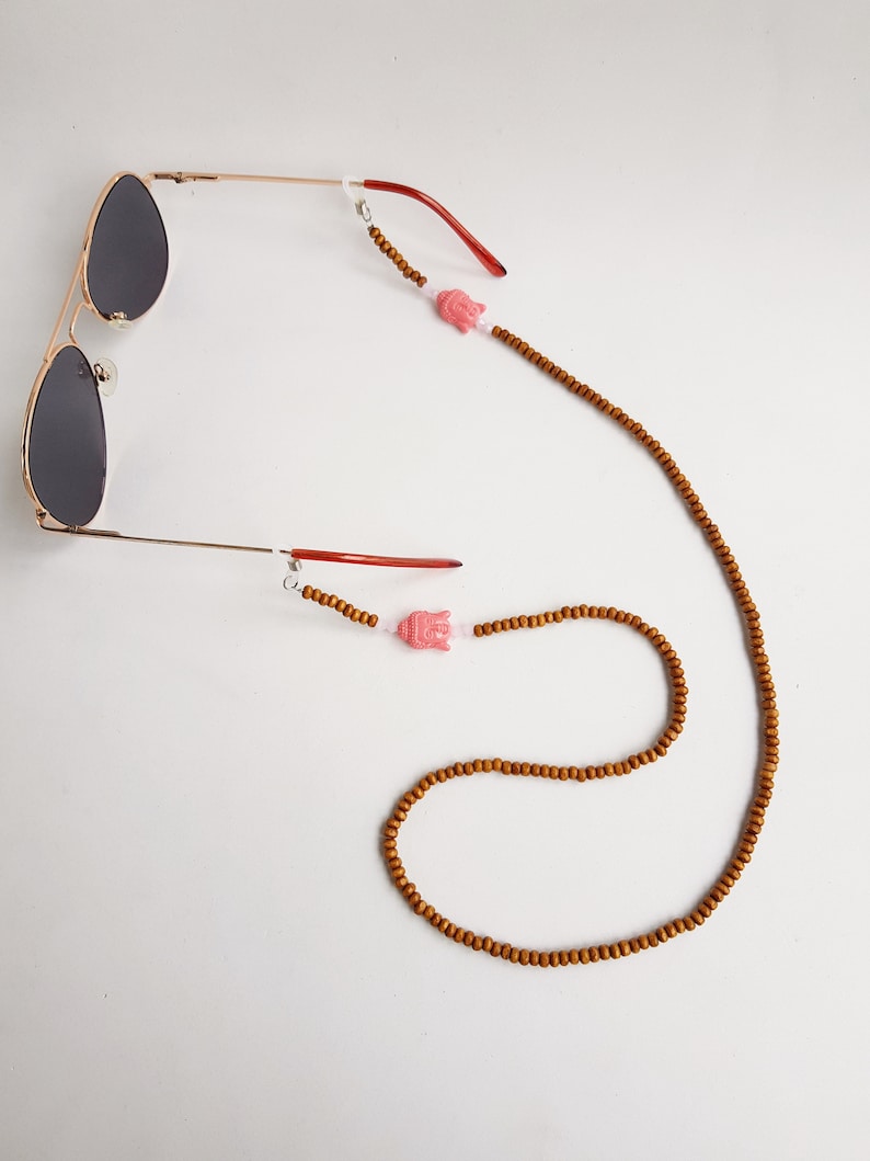 beaded glass strap boho chain glasses beaded strap sunglasses holder glass cord buddha sunglasses sunglasses cord wooden strap