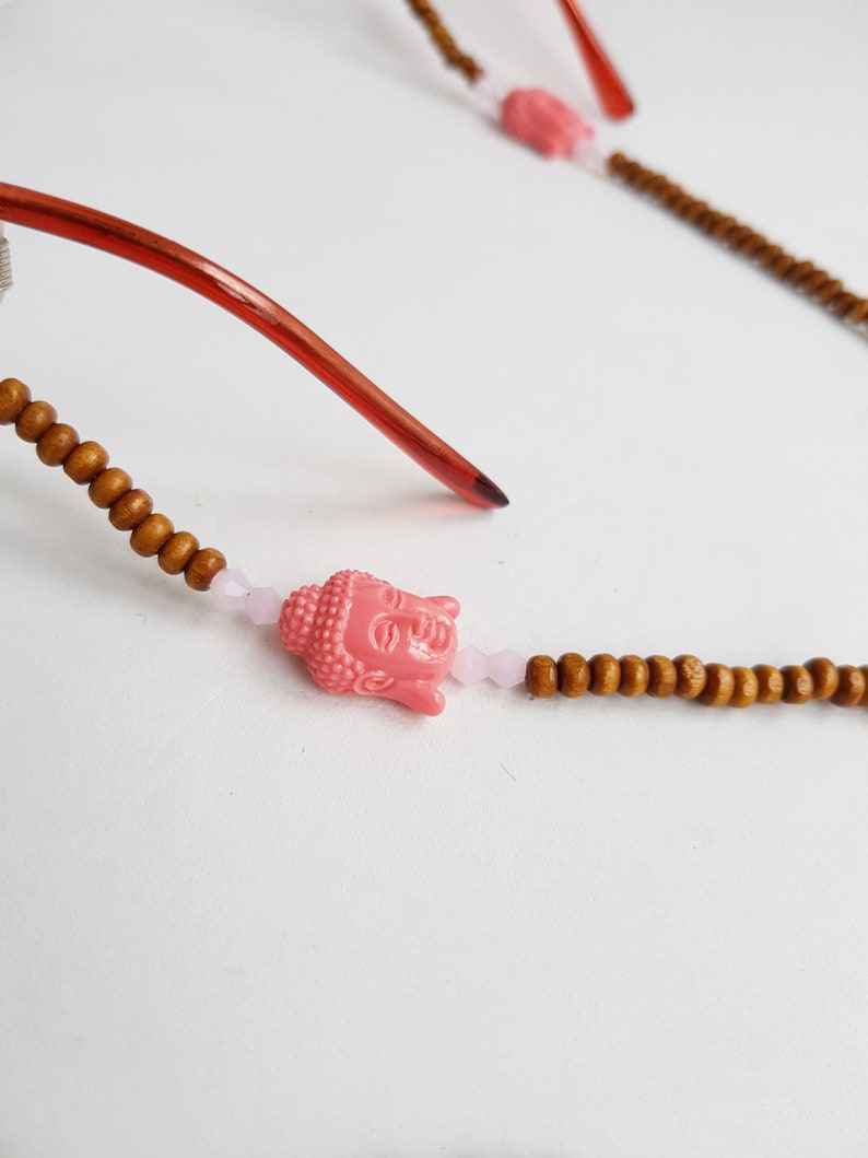 beaded glass strap boho chain glasses beaded strap sunglasses holder glass cord buddha sunglasses sunglasses cord wooden strap