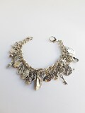 charm bracelet, charm bracelet charms, charm bangle, silver charms, charm chain bracelet, silver charm, vintage jewelry, charm braclets product logo