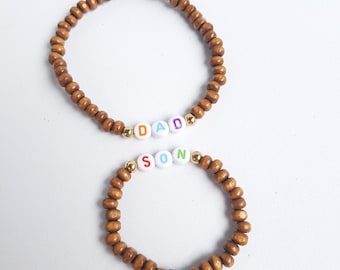 Mama & Mini Mother daughter matching bracelet set stretch beaded Matching Mother Daughter Bracelets Gift for Mom Mommy and Me Matching