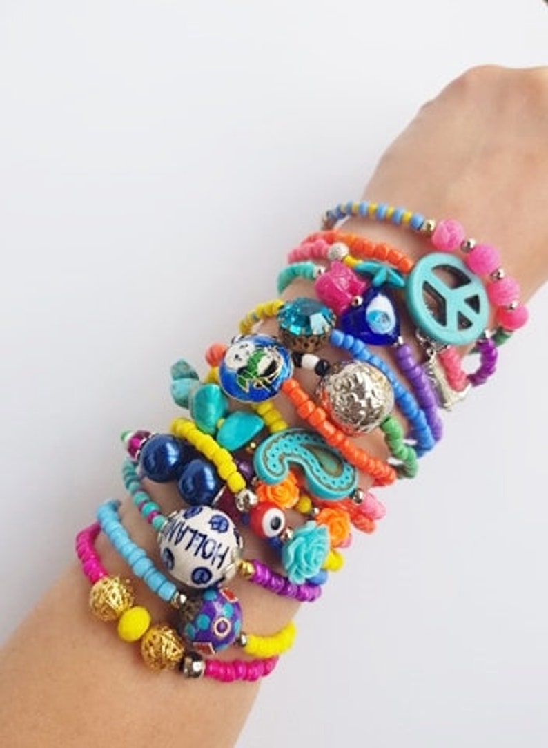 Funny Jewelry Stackable Bracelets Unique Jewelry Stretching Etsy