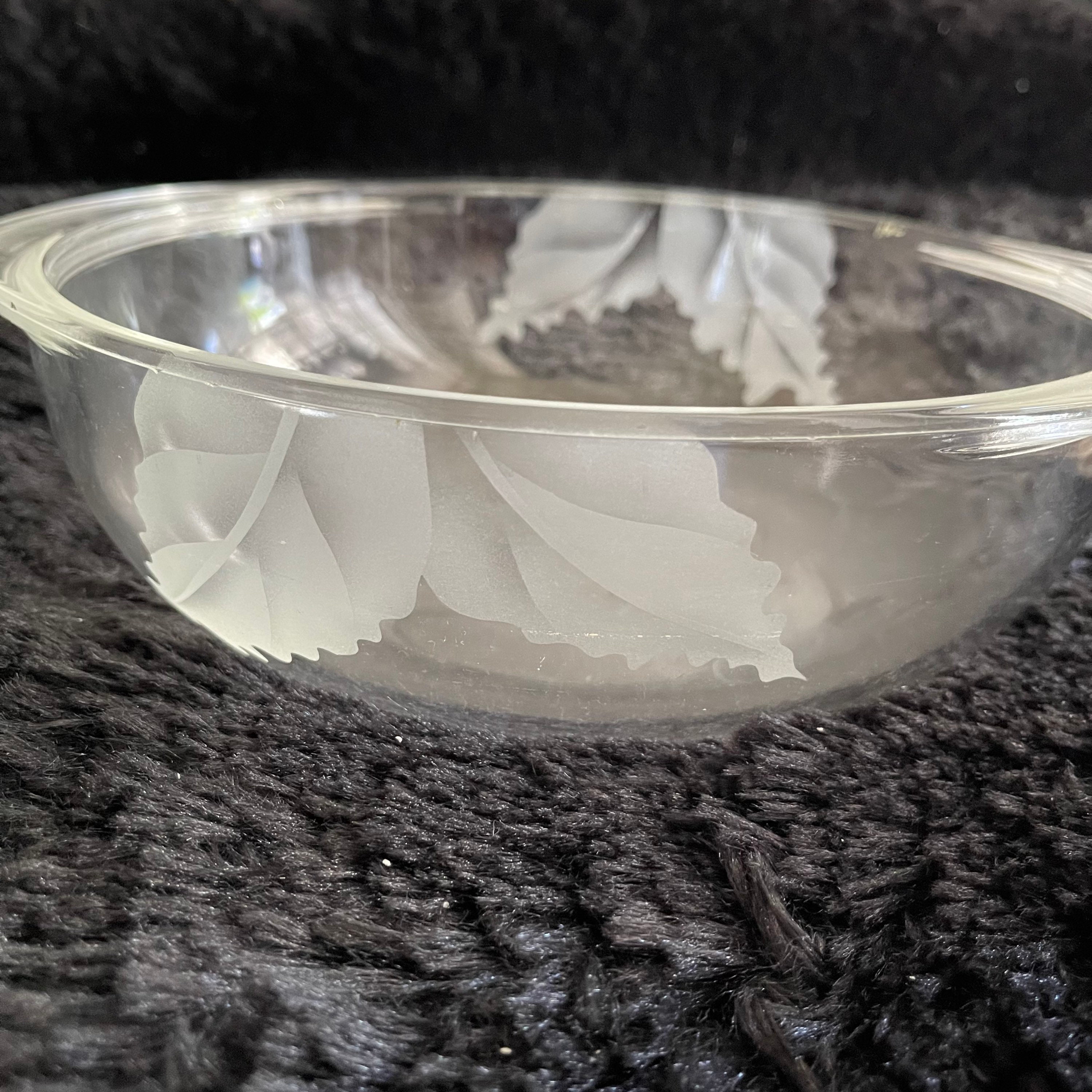 Vintage Pyrex Double Handle Clear Glass Dish Bowl 2 Qt. 