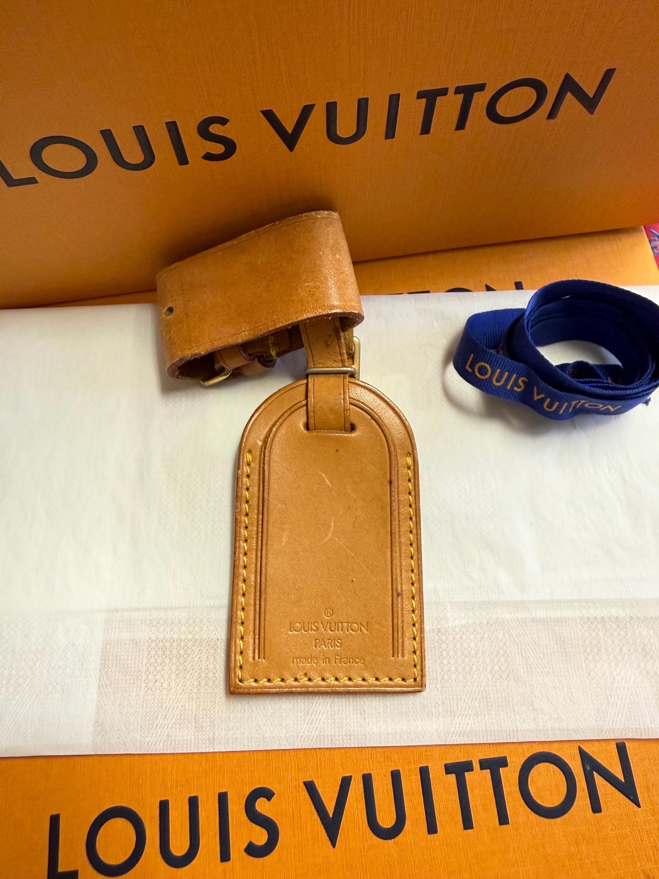 Authentic louis vuitton luggage tag - Etsy 日本