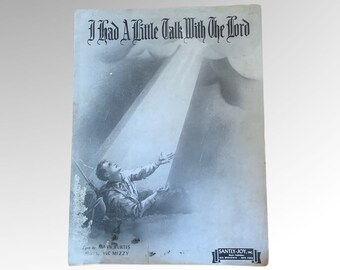 1944 I Had a Little Talk With The Lord Vic Mizzy Sheet Music Santly Joy Vintage