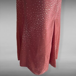 Vintage Cottagecore Maxi Dress Ruffle Details Fan Print Size Medium 70s image 5