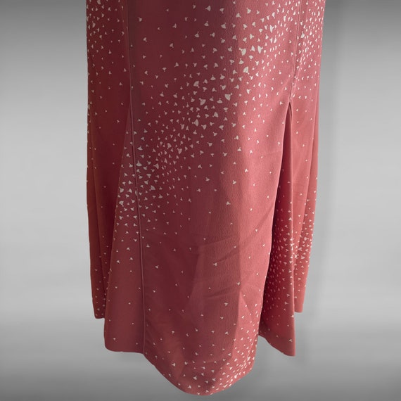 Vintage Cottagecore Maxi Dress Ruffle Details Fan… - image 5