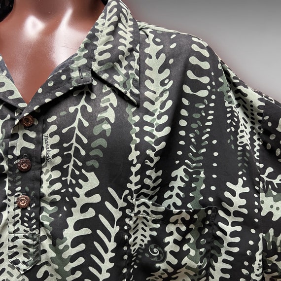 Manuhealii Aloha Shirt Mens Collar Hawaiian Vinta… - image 2