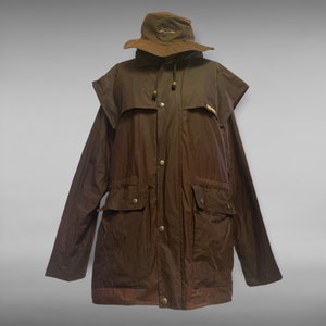 DRIZA-BONE BUSHMAN Brown Waxed Oilskin 