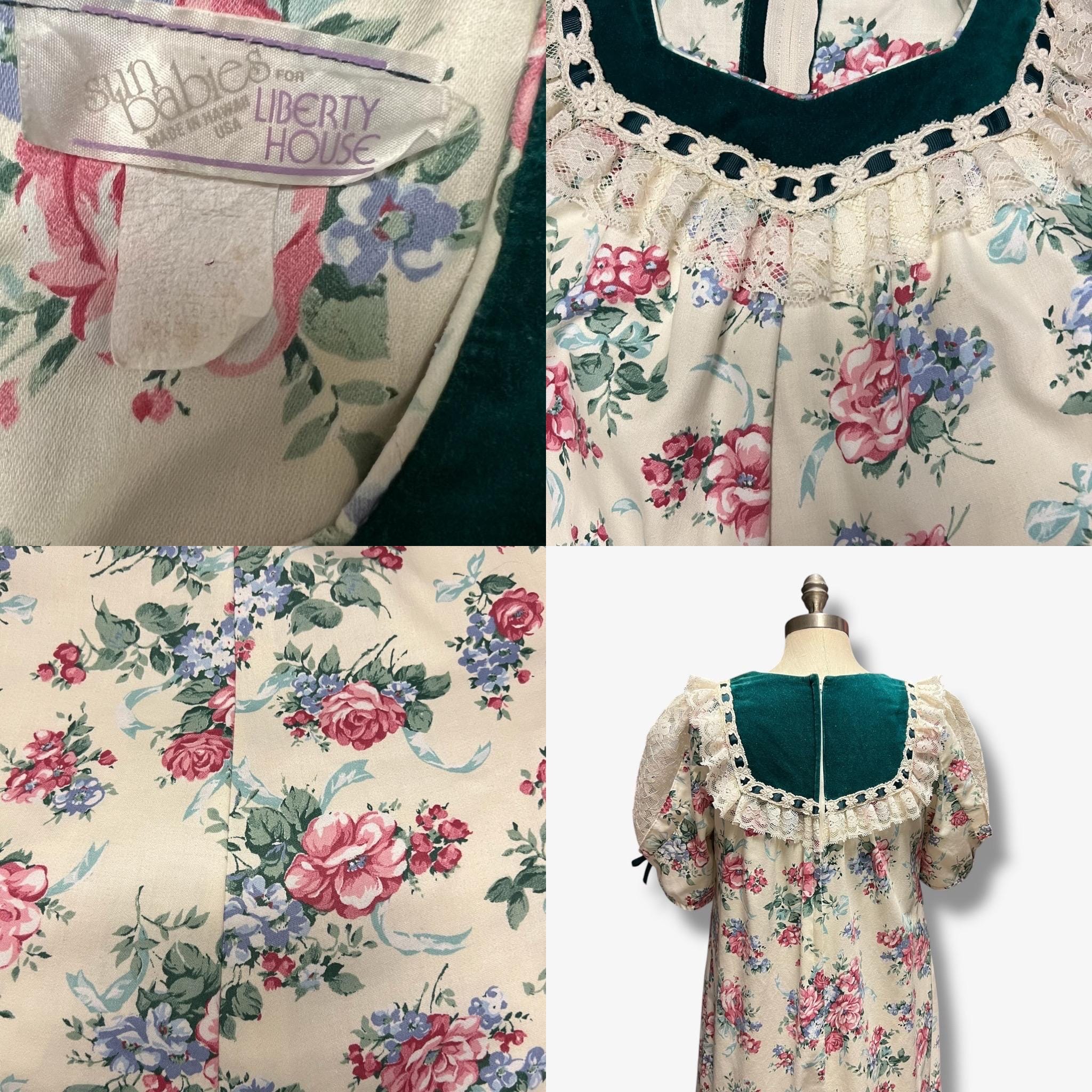 Vintage Hawaiian Muumuu Dress Size Medium Sun Babies Liberty