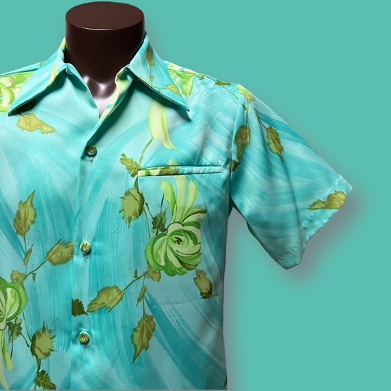 Vintage Mens Sears Hawaiian Fashions Aloha Shirt,… - image 5