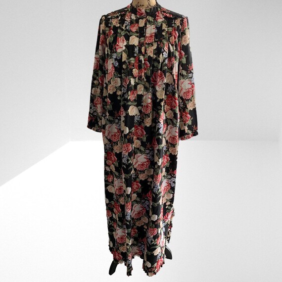 Vintage Hawaiian MuuMuu Dress Hawaii Floral 70s 80