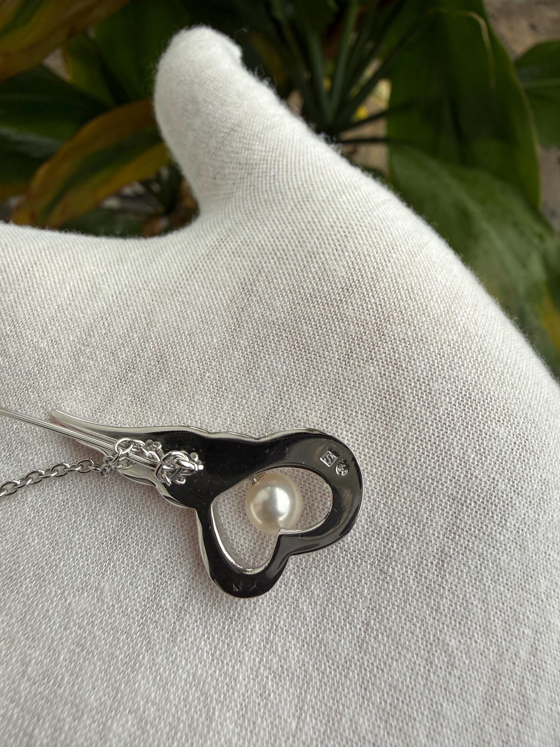 アクセサリー TASAKI Baby Pearl Charm Brooch SILVER TASAKI Pearl Silver 925 Chain Pin Brooch Elegant Designer Jewelry