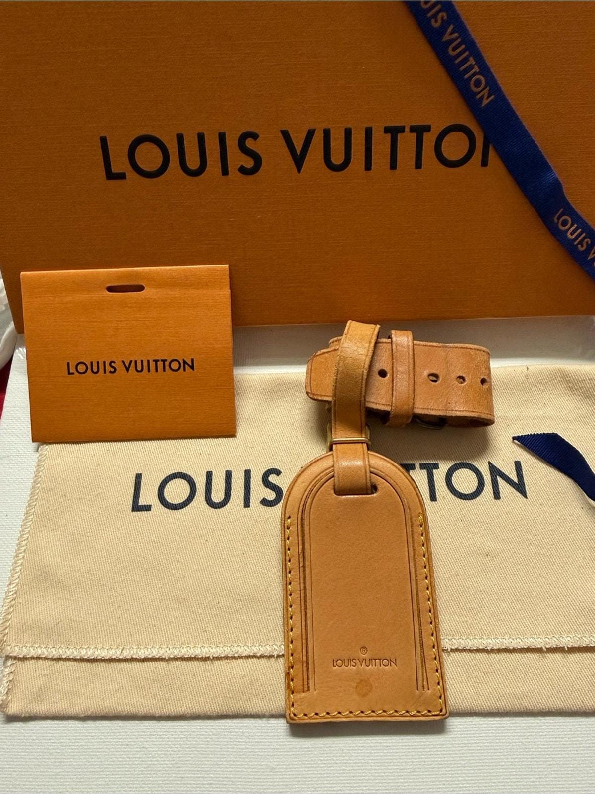 Authentic louis vuitton luggage tag - Etsy 日本