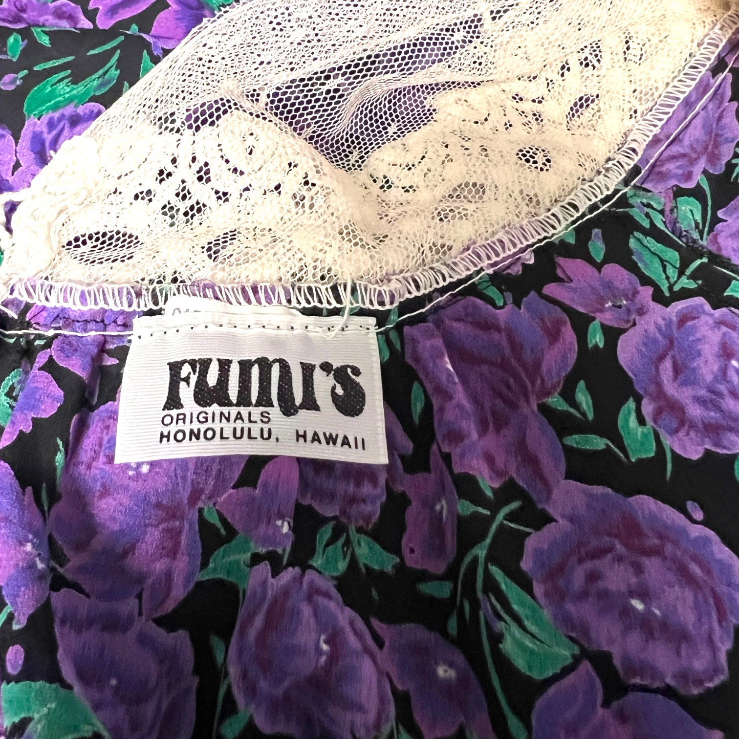 Fumis Originals Hawaiian Victorian Style Vintage Sheer Lace - Etsy