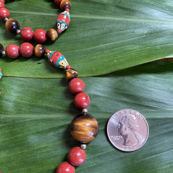 Tiger’s Eye and Red Jasper Single Strand Necklace… - image 10