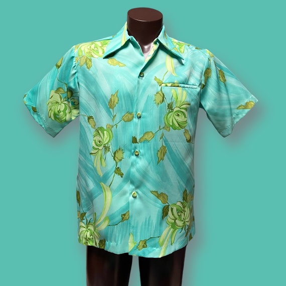 Vintage Mens Sears Hawaiian Fashions Aloha Shirt,… - image 1