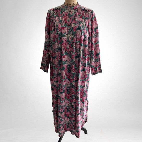 Vintage Hawaiian MuuMuu Dress Hawaii Floral 70s 80