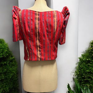 Bolero Handwoven Filipiniana Maria Clara Red Size Medium Inabel Ethnic ...