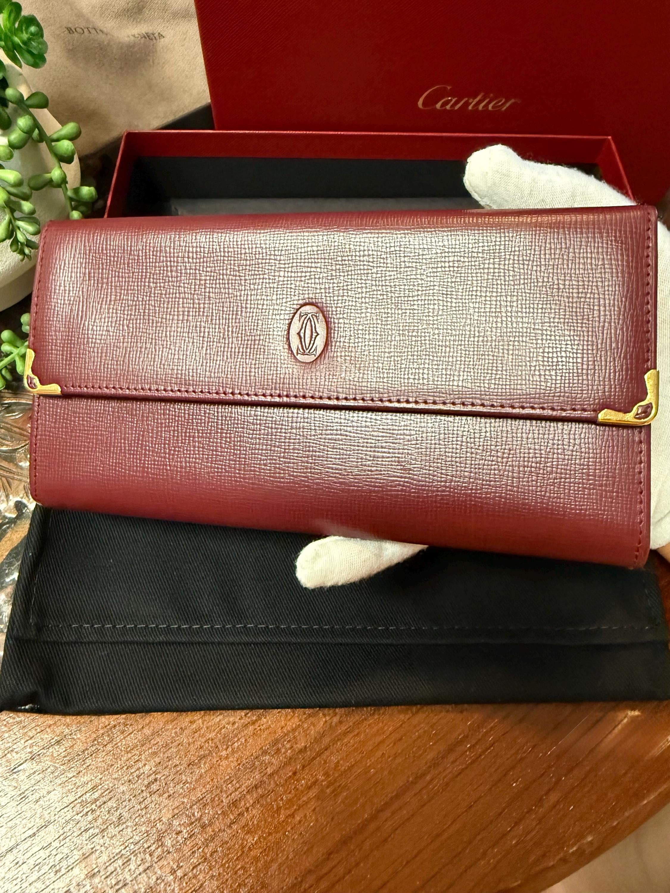 80s Must de Cartier ヴィンテージ長財布 オールドカルティエ Vintage Must De Cartier Wallet - Etsy