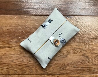 Handmade Packet Tissue Holder Made Using Sophie Allport Purrfect Cats Fabric