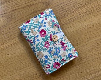 Handmade Needle Book Made Using Liberty Of London Mamie Blue Fabric