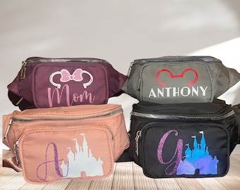 Dis Inspired Fanny Pack / Personalized Fanny Pack / Fanny Pack for Women Men Kids / Personalized Crossbody Bag / Disney Inspired Crossbody