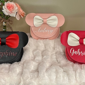 Mini Personalized Purse / Girls Mouse Purse / Girls Vacation Purse / Fish Extender Gift / Personalized Bag