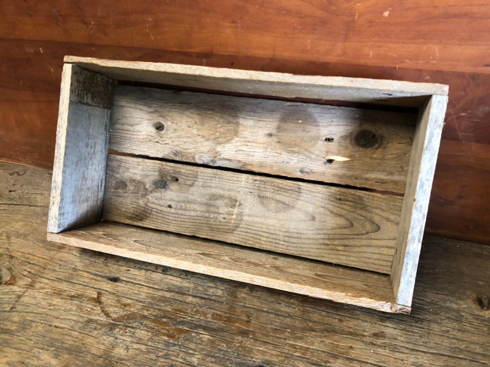 Caja de madera rústica pequeña caja de madera Etsy