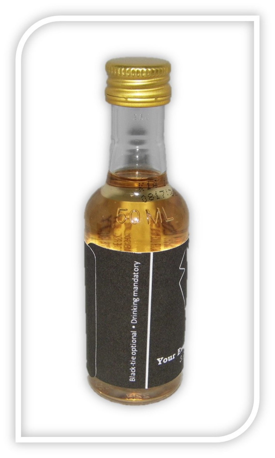 Custom Tuxedo Labels for Mini Liquor Bottles 10 - Etsy