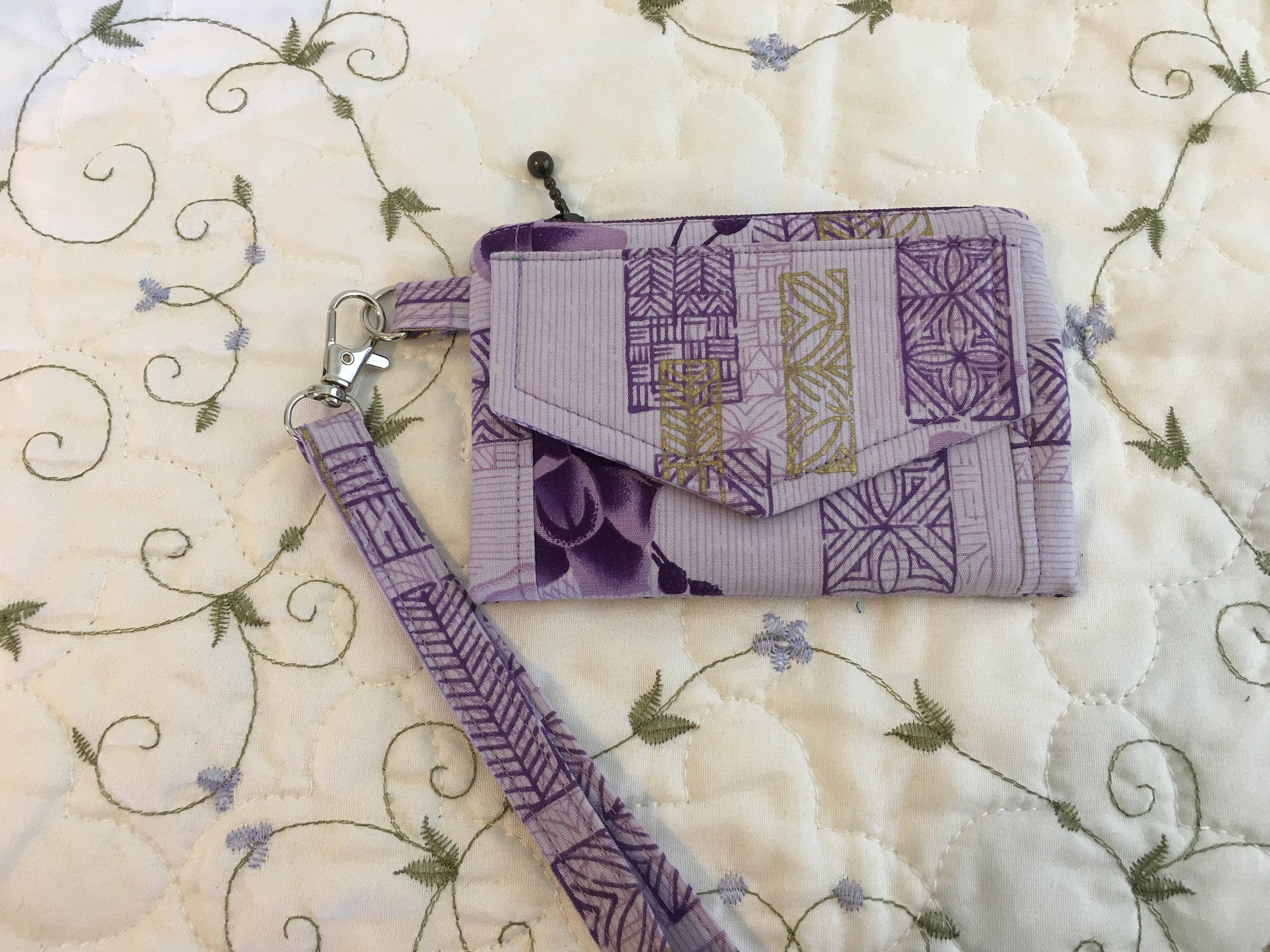 ID Card Wristlet Wallet with Wrist Strap Etsy