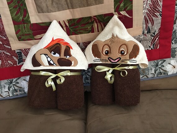 simba hooded towel