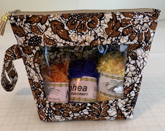 Medium Whatcha Got Pouch See Thru Bag Sewing Cosmetic Crafts Notion Travel Bag