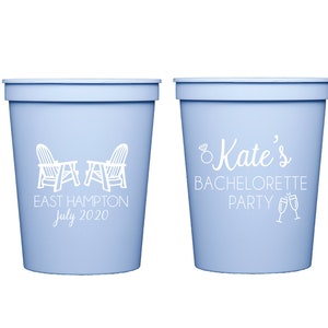 Bachelorette cups, Personalized bachelorette party cups, Bachelorette favor, Lake trip cup, Lake bachelorette cup, Personalized plastic cups