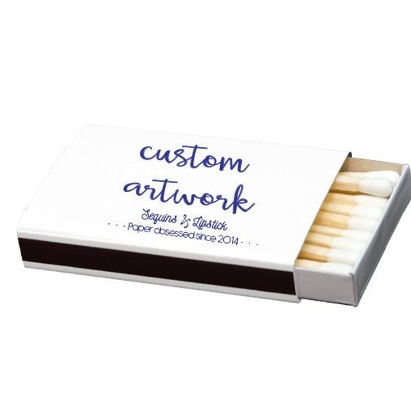 custom matchbox, personalized matches, foil stamped matches, print your own logo, logo printing, promotional matches, custom matches