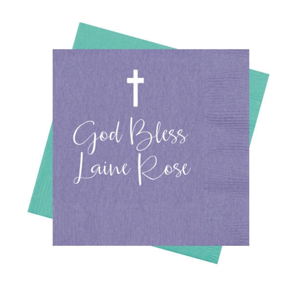 Baptism Napkins Etsy