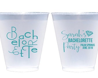 Bachelorette party cups, Bachelorette cups, Personalized bachelorette cups, Personalized plastic cups, Personalized shatterproof cups