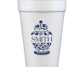 Lake House Cups, Lake Party Cups, Personalized Foam Cups, Housewarming Party  Cups, Housewarming Gift, Monogramed Foam Cups, Styrofoam Cups 