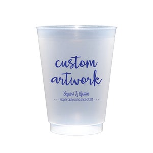 custom shatterproof cups, personalized cups, party cups, monogrammed frosted cups, wedding cup favors